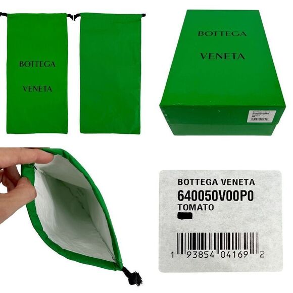 NIB Authentic BOTTEGA VENETA Matte Quilted Rubber Slider (Unisex) - Tomato - Picture 16 of 16